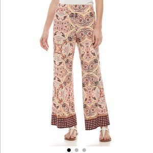 NWOT New Directions Pull On Wide Leg Pants